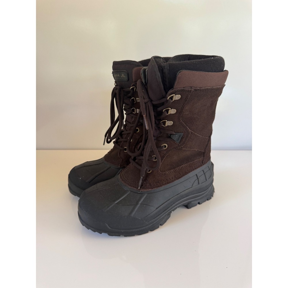 Kamik Montana 2 Waterproof Winter Boots Brown Suede Thinsulate Mens 8 EUR 41